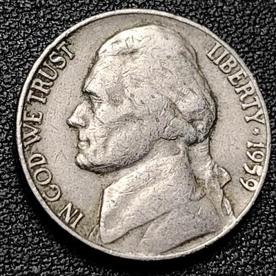 泉币菌-第181场- 精品福利场 - 美国1959年5美分纪念币 杰斐逊 及 故居蒙蒂塞洛庄园 21mm 