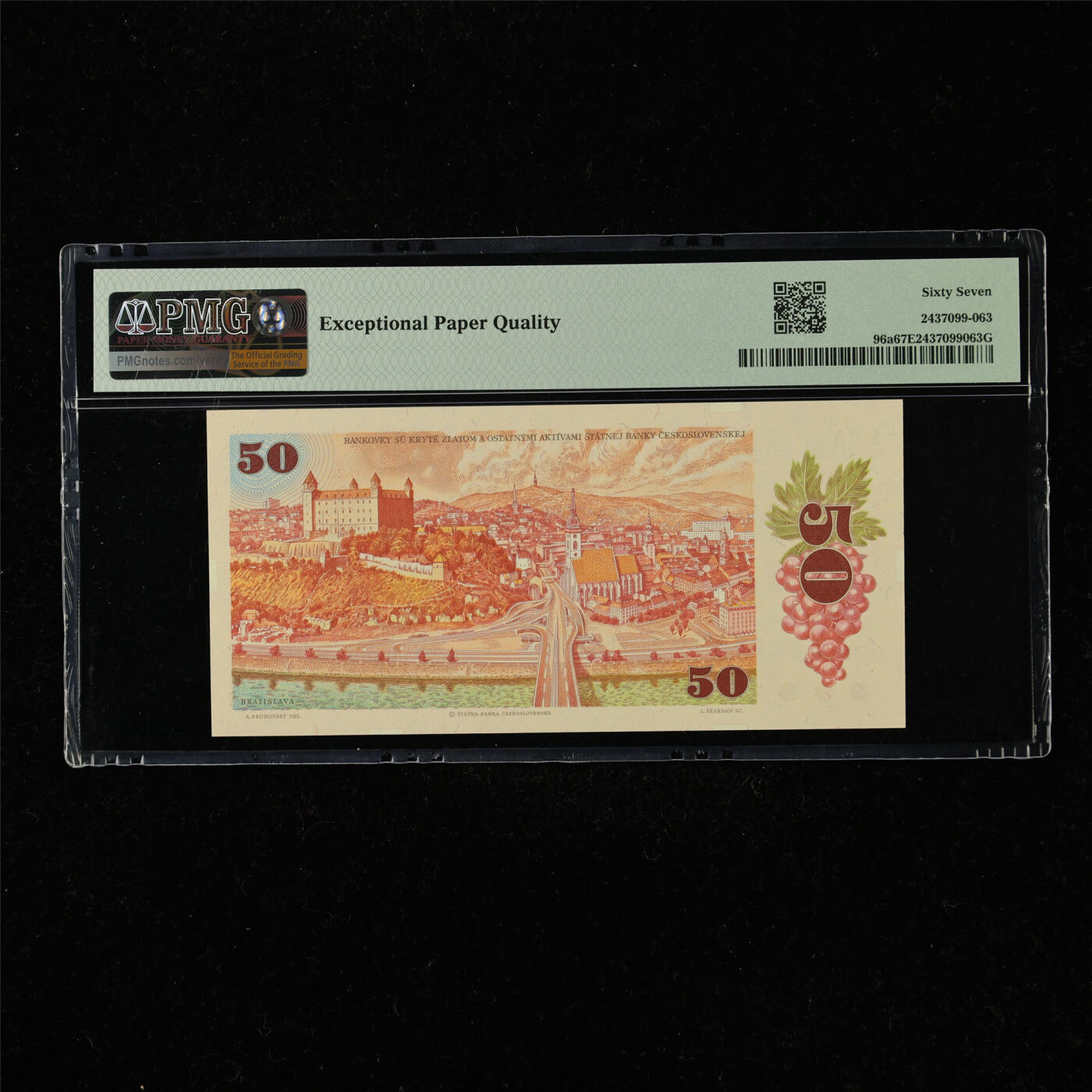 【亘邦集藏】第220期拍卖 1987年 捷克斯洛伐克50克朗 PMG 67EPQ F64 980718