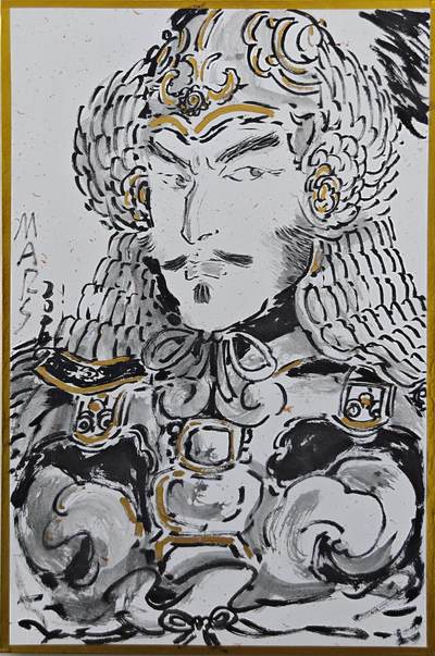 白泽拍卖卡牌手绘专场第32期（愿得长如此 年年物侯新） - 2026 秦嘉裕工艺色纸 银角大王 A5  秦嘉裕签绘