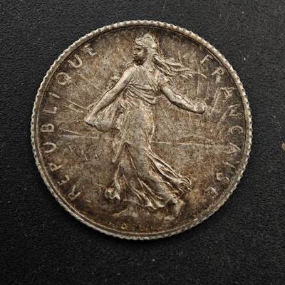 【淘币小摊】实时拍第八百六十七拍   小银币散币场    年前最后一周之前预留8号9号全部发出请更换最新收货地址不方便收货的请勿参拍或者顺丰到付 - 法国1916年播种女神1法郎银币