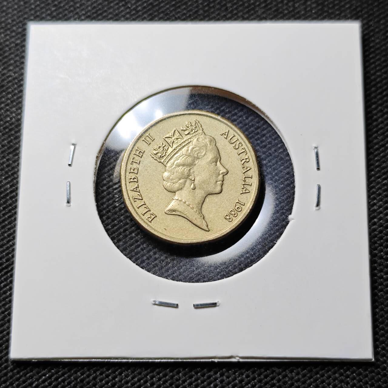 KK钱币收藏小铺  第394期  2月预留时间 周末发货  1988澳大利亚土著人2元