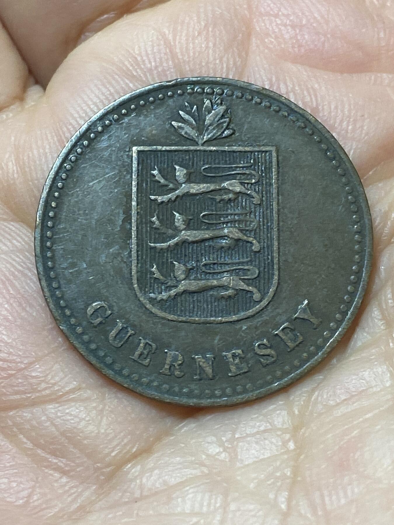 2026年第二十场(总第一百八十九场）外国好品散币场(免佣金) 英属根西岛🇬🇬1914年4道布(乔治五世时期，H标喜敦厂造)