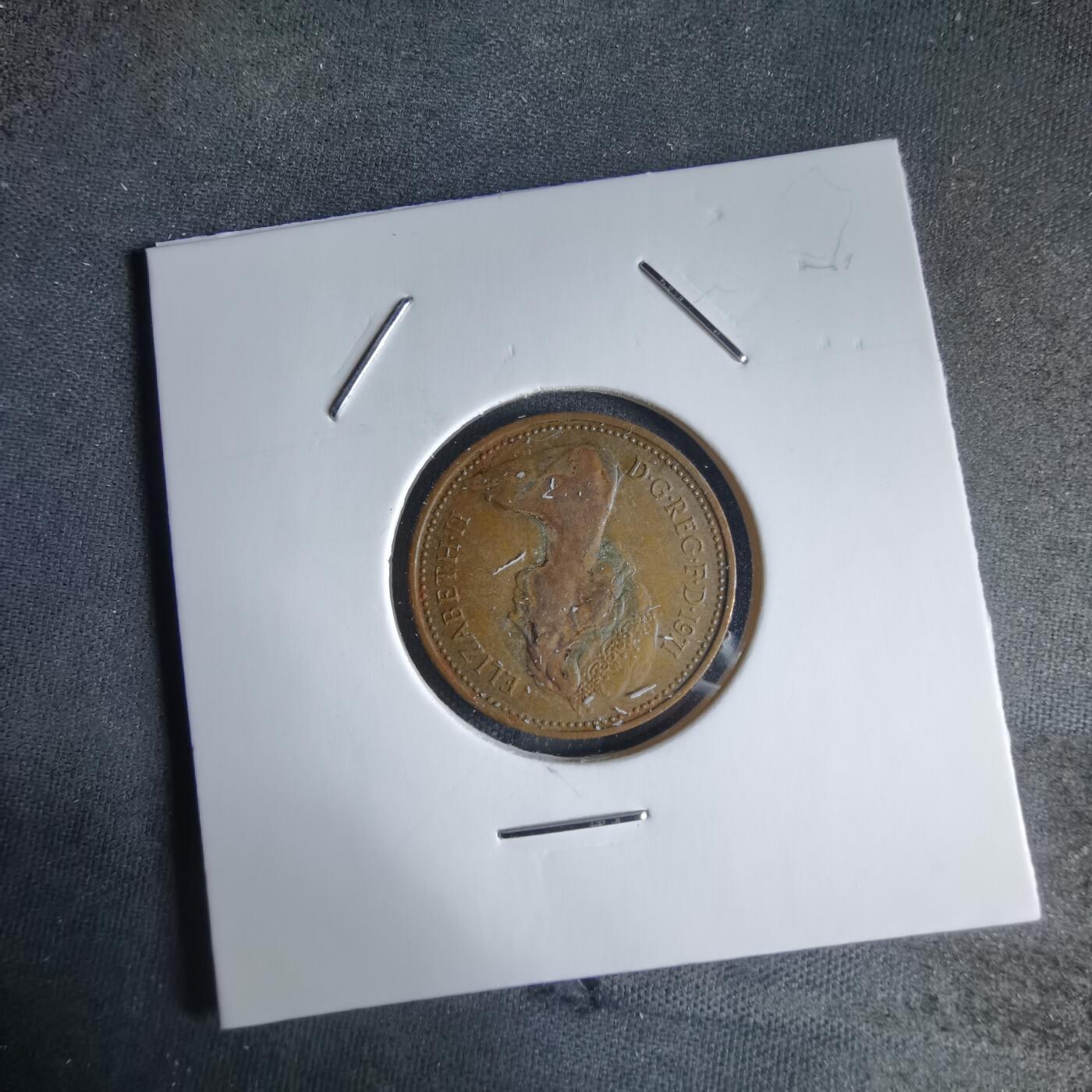 沼泽如烟--第988场 英国1971年1便士