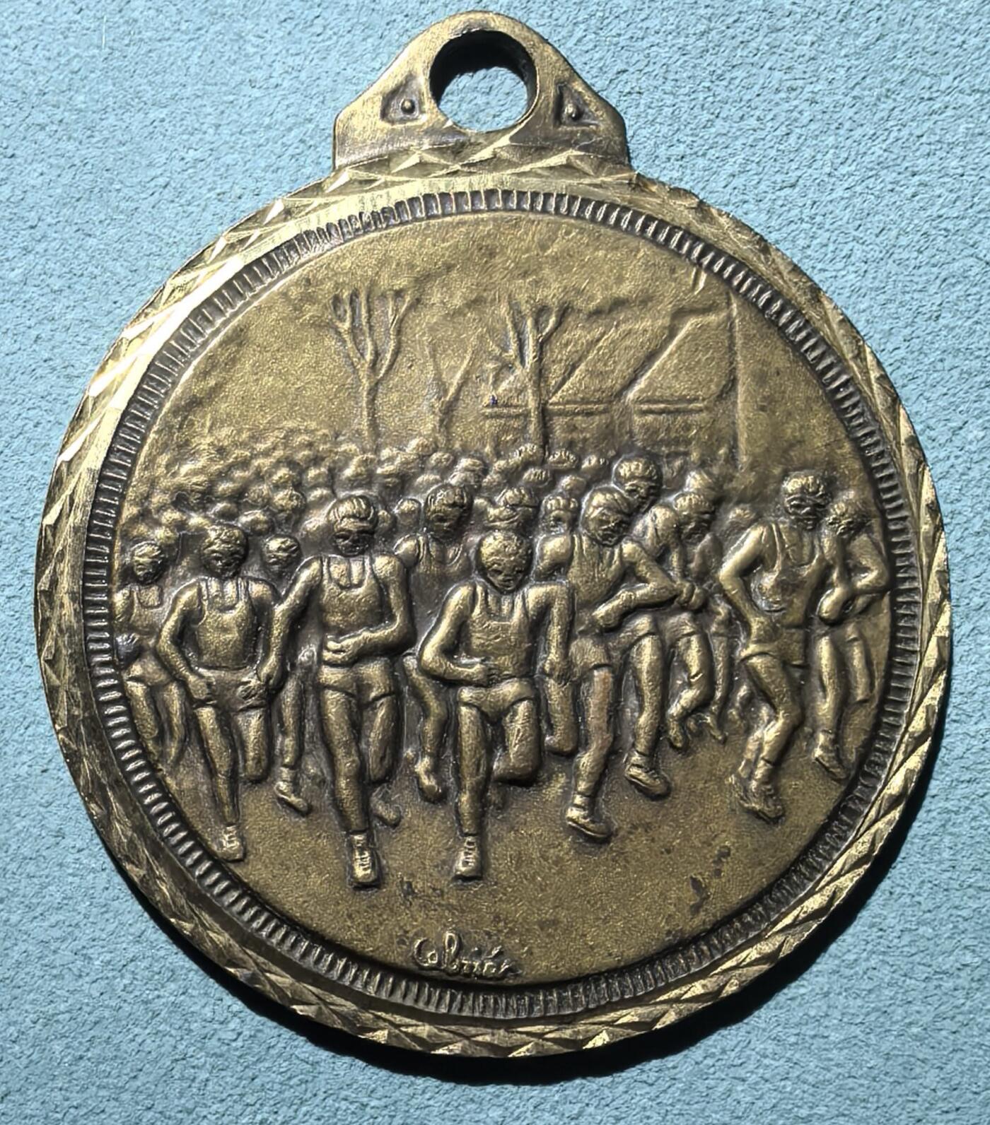 盛世勋华——号角文化勋章邮票专场拍卖第304期 法国沙朗长跑比赛第一名奖牌