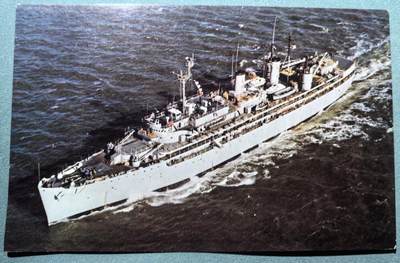 盛世勋华——号角文化勋章邮票专场拍卖第304期 - 美国冷战时期军舰专题明信片 美国海军皮德蒙特号（AD-17）供应舰