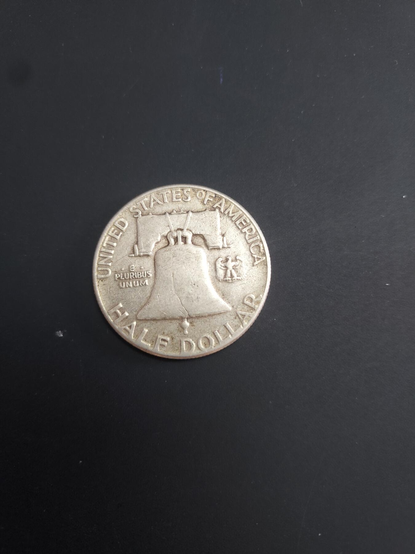 博彦收藏   2月9日 8点钱币专场 全场包邮 1952 美国半圆银币 12.4g 0.9银 