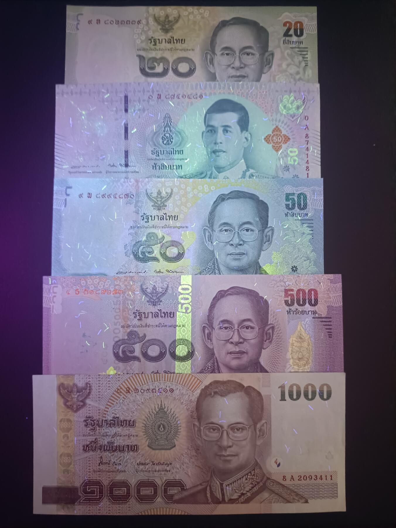 【年前末拍！】2026二月第二期，总216期 泰国纸币批量五张流通品相—UNC