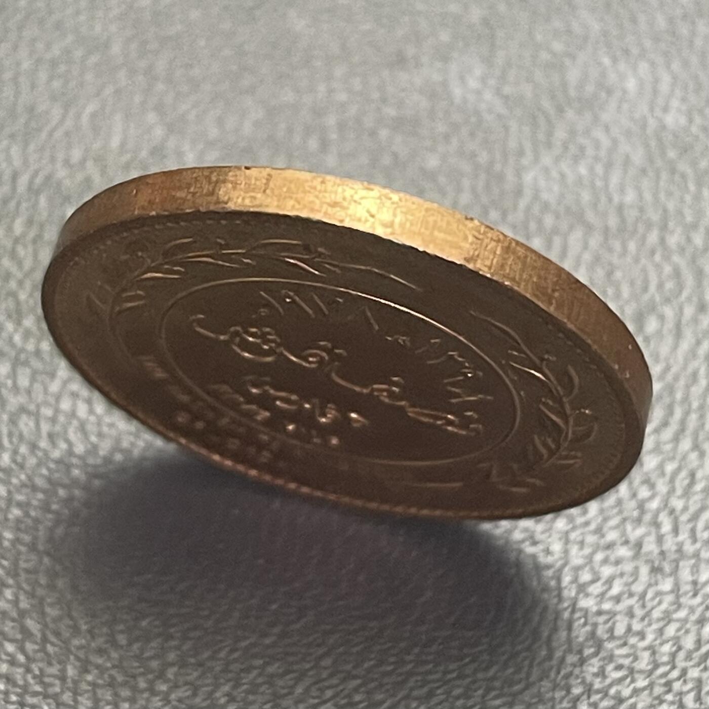 回流0207 约旦1978年5费尔铜币