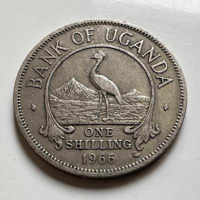 🌹外币初藏🌹🐯2026年第17场 快递将在12号停运 年前需发货的抓紧 ，年后正月十五恢复发货 - 乌干达1966年一先令