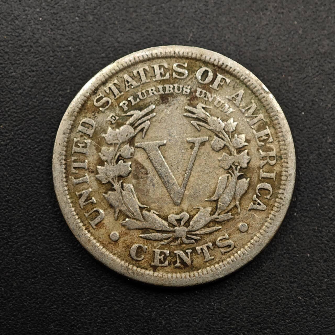  【淘币小摊】限时拍第八百六十六拍   散币场    年前最后一周之前预留8号9号全部发出请更换最新收货地址不方便收货的请勿参拍或者顺丰到付 美国1912年5分镍币