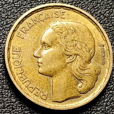 泉币菌-第181场- 精品福利场 - 高卢雄鸡 1952年法国10法郎铜币 20mm 欧洲币