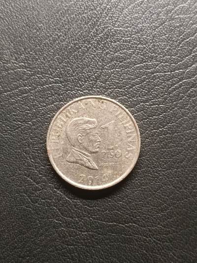 荟藏特别场次第一期——“社长的钢镚堆” - 菲律宾2014年1比索 黎萨 镍镀钢制