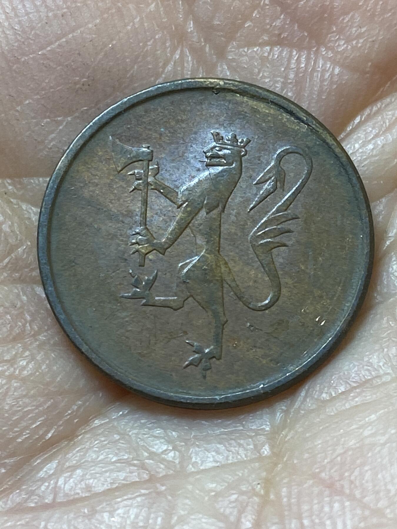 2026年第二十场(总第一百八十九场）外国好品散币场(免佣金) 挪威🇳🇴1974年5欧尔(奥拉夫五世第二版，AB标)