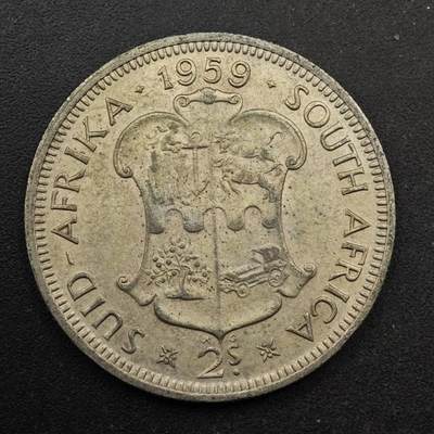 【淘币小摊】实时拍第八百六十七拍   小银币散币场    年前最后一周之前预留8号9号全部发出请更换最新收货地址不方便收货的请勿参拍或者顺丰到付 - 南非1959年伊丽莎白二世2先令银币