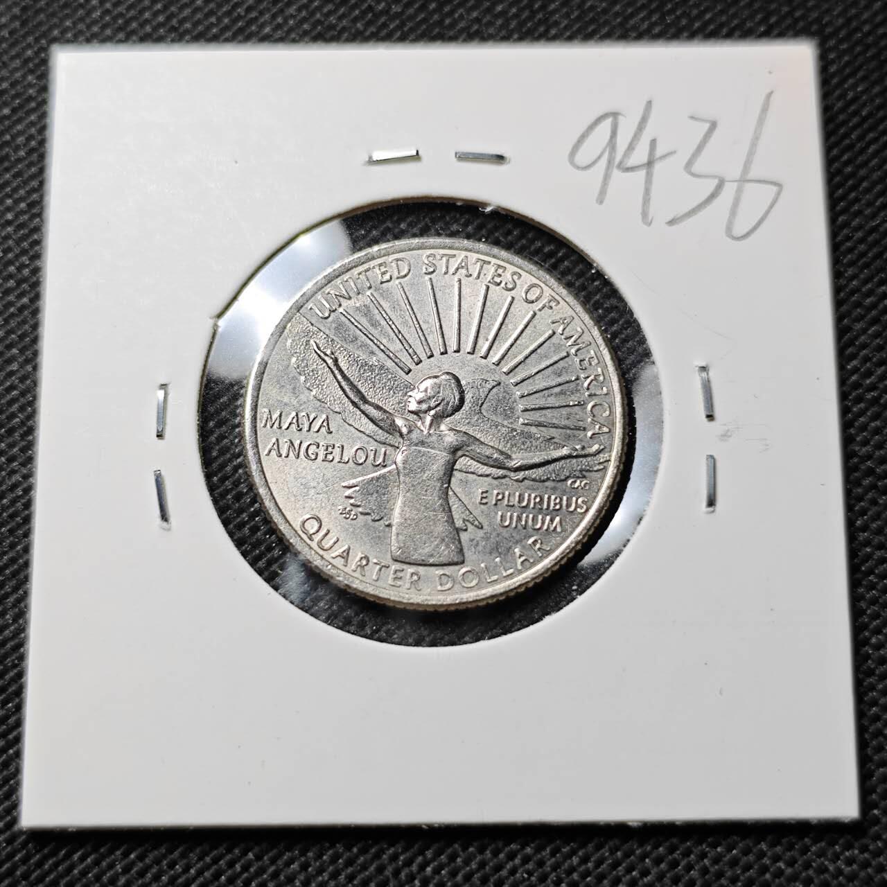 KK钱币收藏小铺  第394期  2月预留时间 周末发货 2022美国25美分纪念币