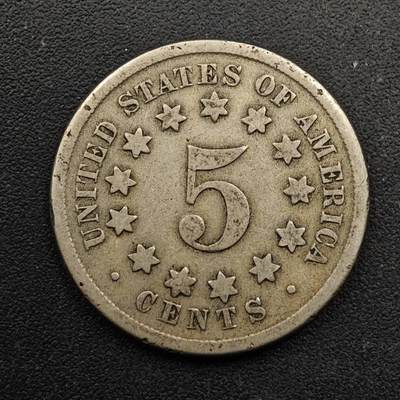  【淘币小摊】限时拍第八百六十六拍   散币场    年前最后一周之前预留8号9号全部发出请更换最新收货地址不方便收货的请勿参拍或者顺丰到付 - 美国1869年5分镍币