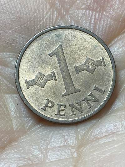 2026年第二十场(总第一百八十九场）外国好品散币场(免佣金) - 芬兰🇫🇮1963年1盆尼(独立后第三套第一版，首发年)