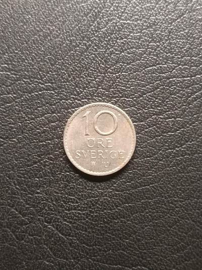 荟藏特别场次第一期——“社长的钢镚堆” - 瑞典1972年10欧尔 古斯塔夫六世 白铜制