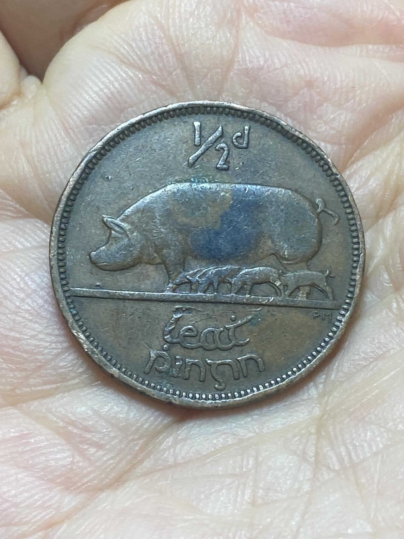 2026年第二十场(总第一百八十九场）外国好品散币场(免佣金) 爱尔兰🇮🇪1942年1/2便士(共和国时期第一套)