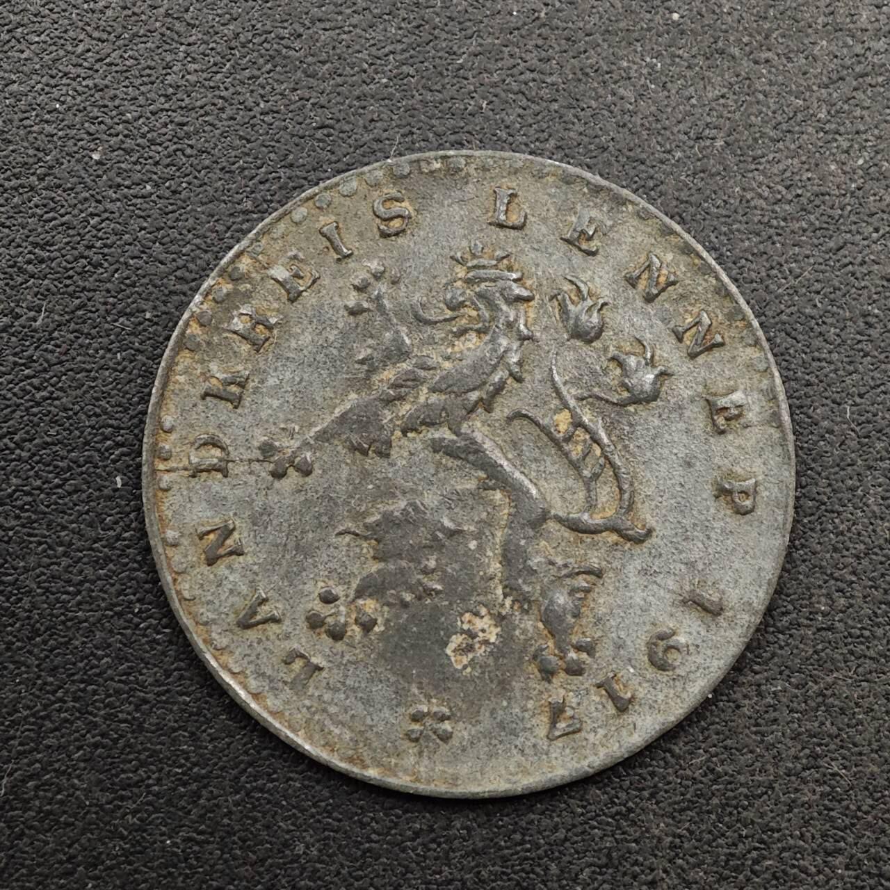  【淘币小摊】限时拍第八百六十六拍   散币场    年前最后一周之前预留8号9号全部发出请更换最新收货地址不方便收货的请勿参拍或者顺丰到付 德紧1917年5芬妮锌币