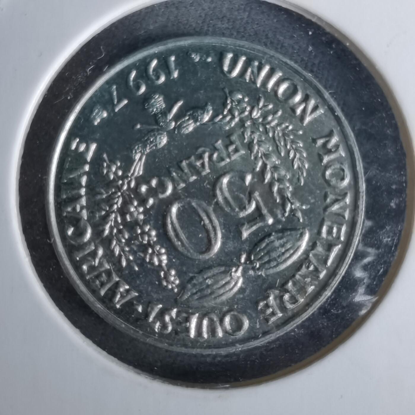 沼泽如烟--第989场 西非1997年50法郎