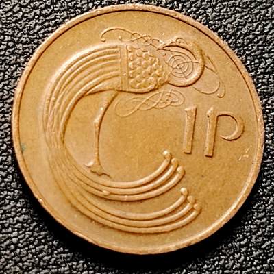 泉币菌-第181场- 精品福利场 - 爱尔兰1便士 国鸟厉鹬 20mm
