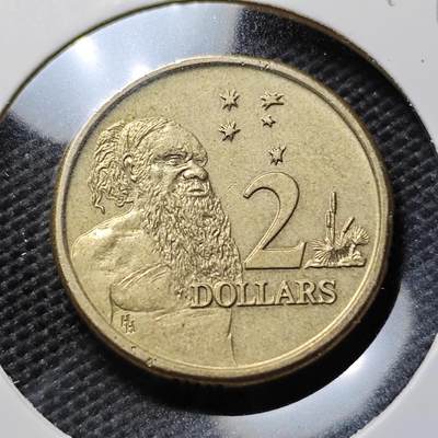 KK钱币收藏小铺  第394期  2月预留时间 周末发货 -  1988澳大利亚土著人2元