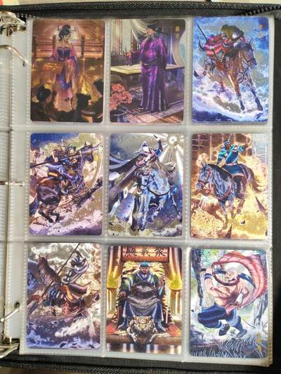 周六第99期阳大大卡牌拍卖第99期（持续收拍品，周六晚上九点截拍，进群福利早知道） - 【冷烫套】百里卡牌 鞠嘉宁 大宋众生相 粗闪全套52张