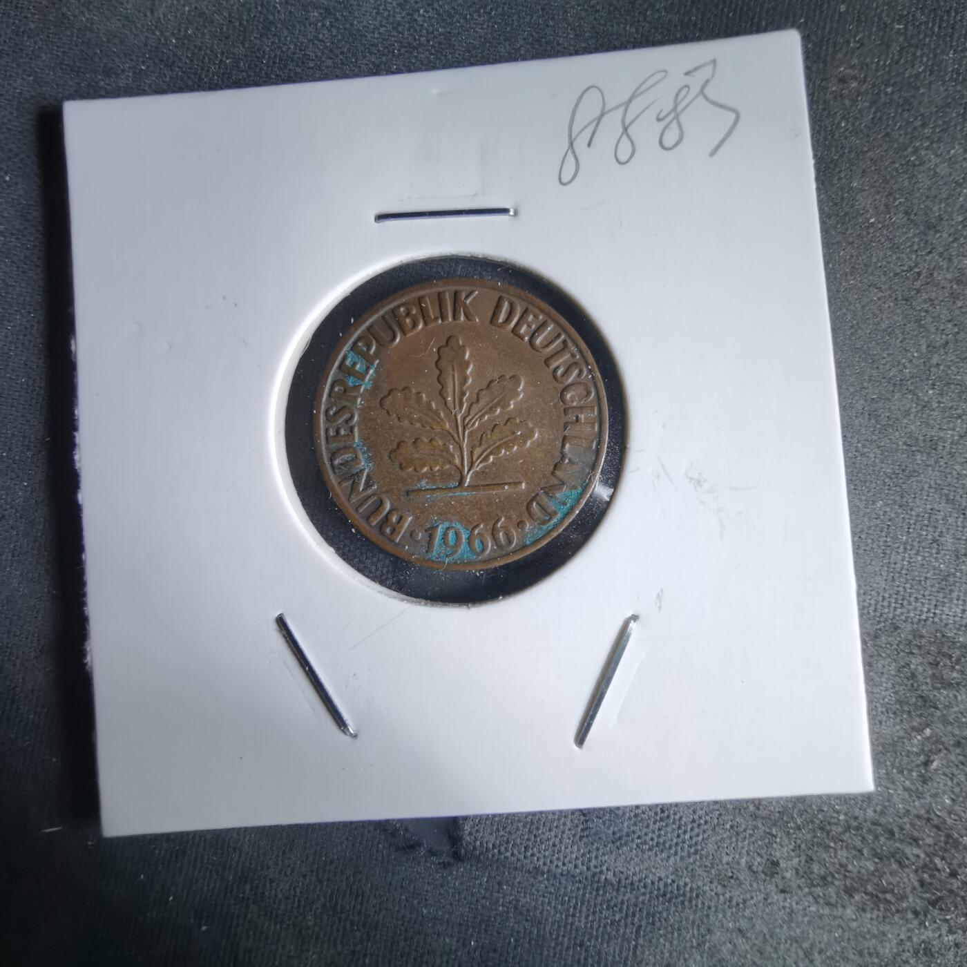 沼泽如烟--第988场 德国1966年2芬尼