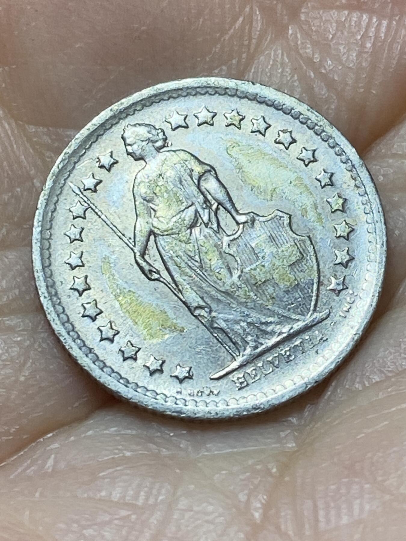 2026年第二十场(总第一百八十九场）外国好品散币场(免佣金) 瑞士🇨🇭1969年1/2法郎(第三版，B标伯尔尼造)