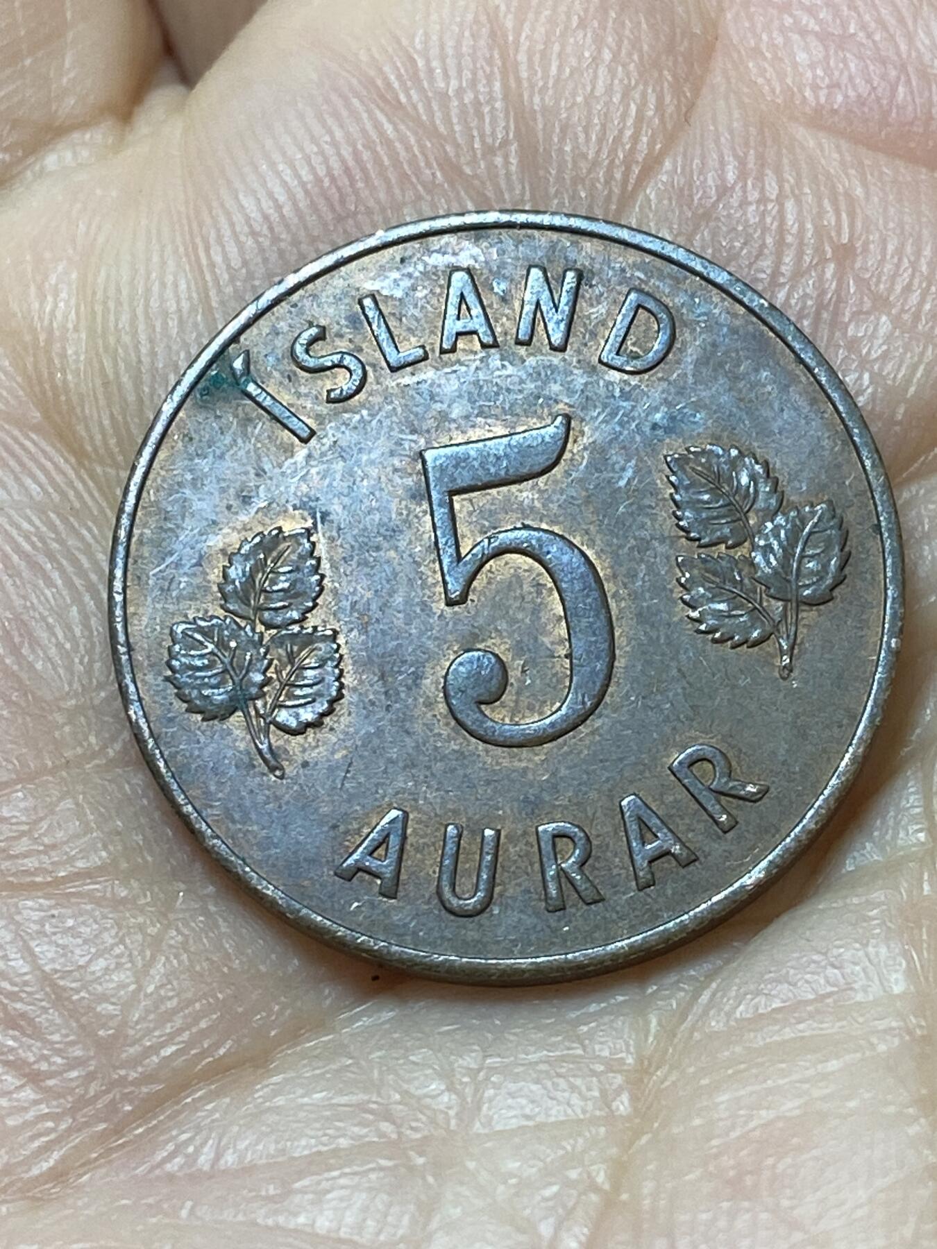 2026年第二十场(总第一百八十九场）外国好品散币场(免佣金) 冰岛🇮🇸1961年5奥拉(共和国时期第一套)