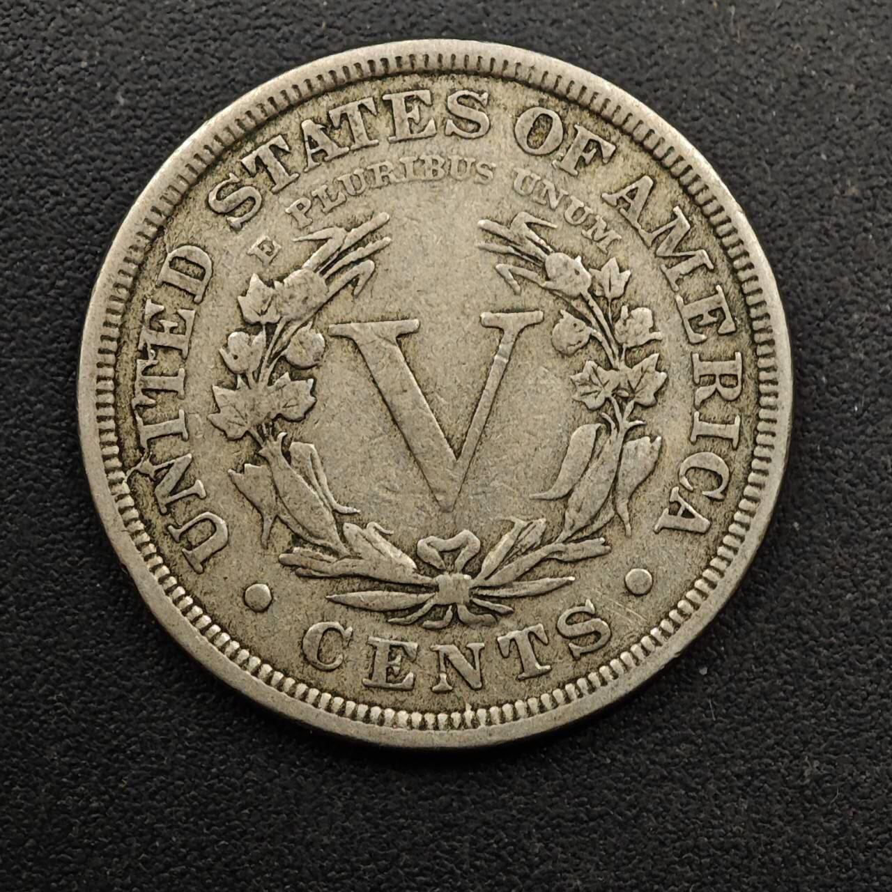  【淘币小摊】限时拍第八百六十六拍   散币场    年前最后一周之前预留8号9号全部发出请更换最新收货地址不方便收货的请勿参拍或者顺丰到付 美国1883年5分镍币