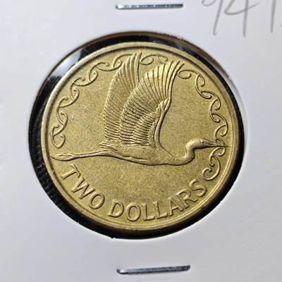 KK钱币收藏小铺  第394期  2月预留时间 周末发货 -  1991新西兰2元