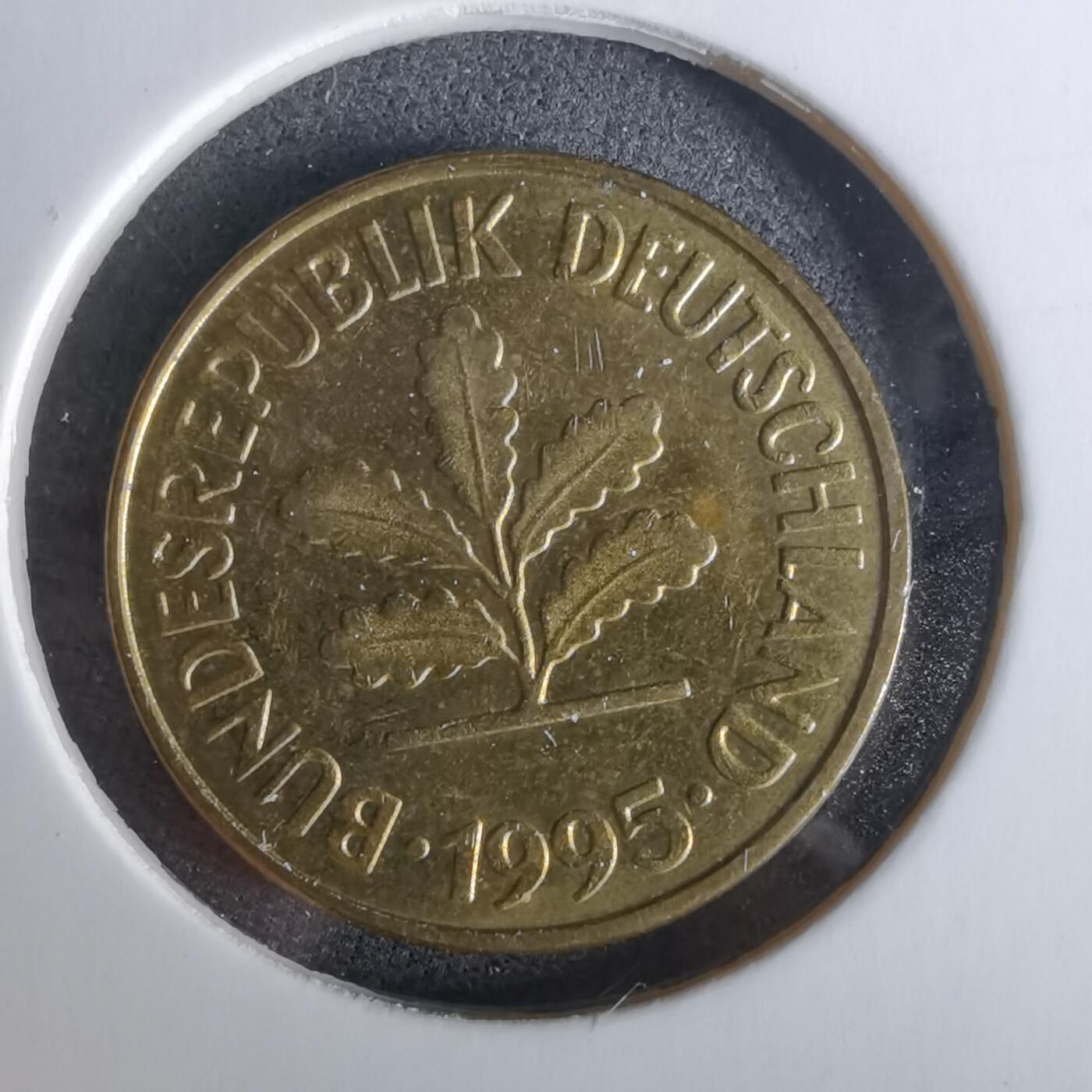 沼泽如烟--第989场 德国1995年5芬尼