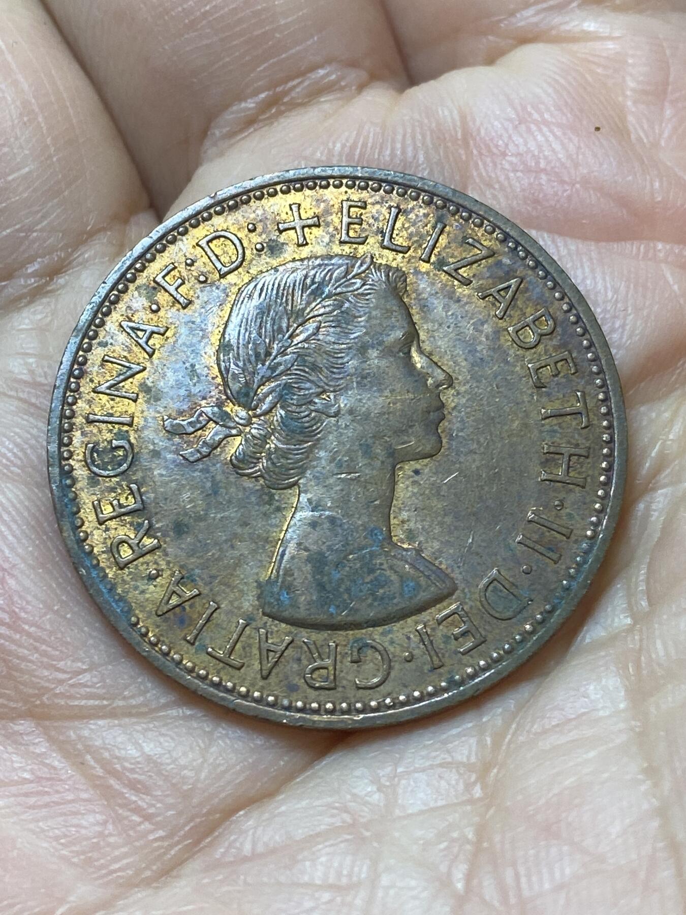 2026年第二十场(总第一百八十九场）外国好品散币场(免佣金) 英国🇬🇧1962年1便士(伊丽莎白二世青年桂冠第二版)