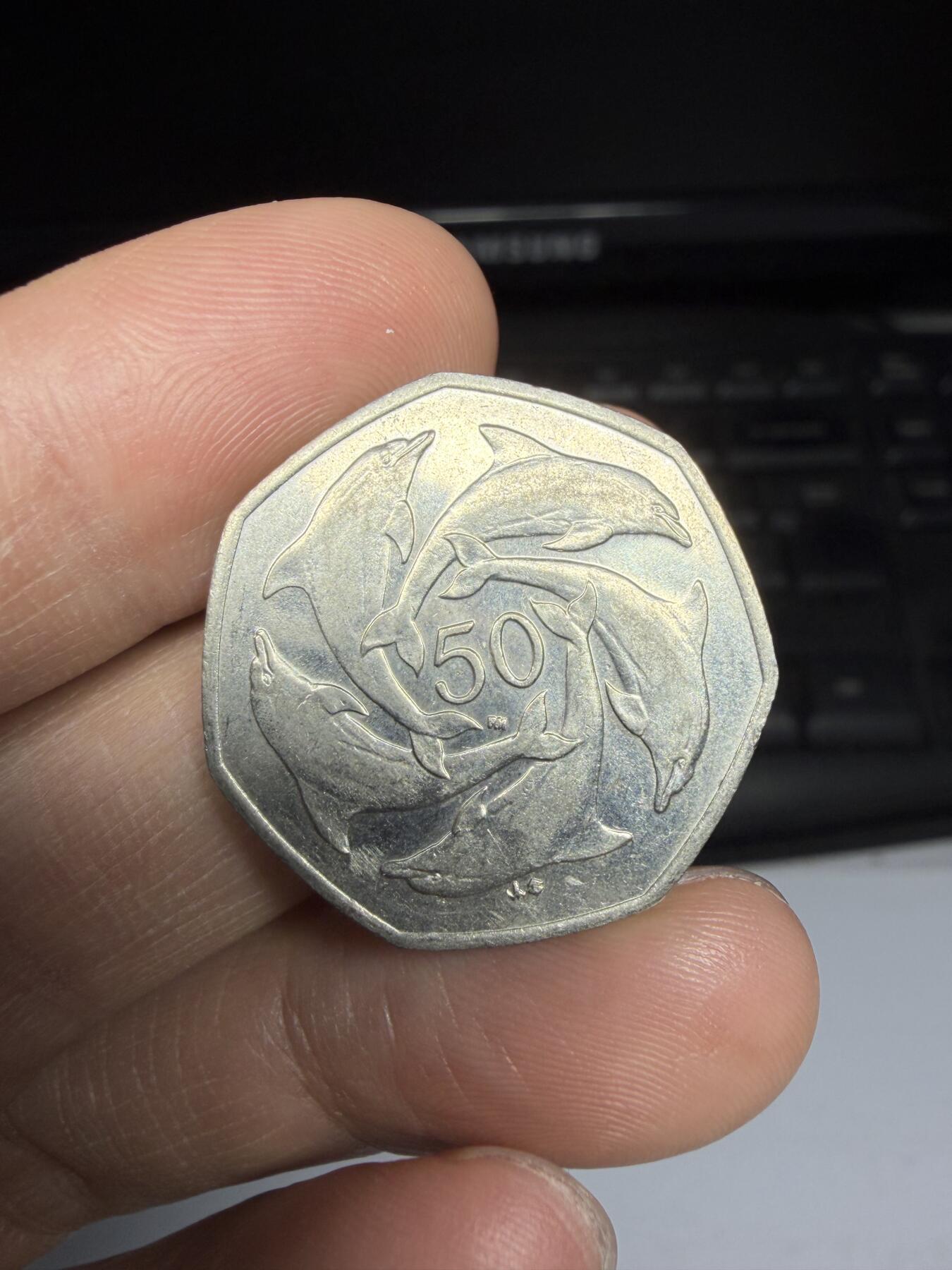 2025年集古藏今外币拍卖第二期-第5场—（总第305拍），可以寄存60天，满160元包邮。 2001年爱尔兰50便士