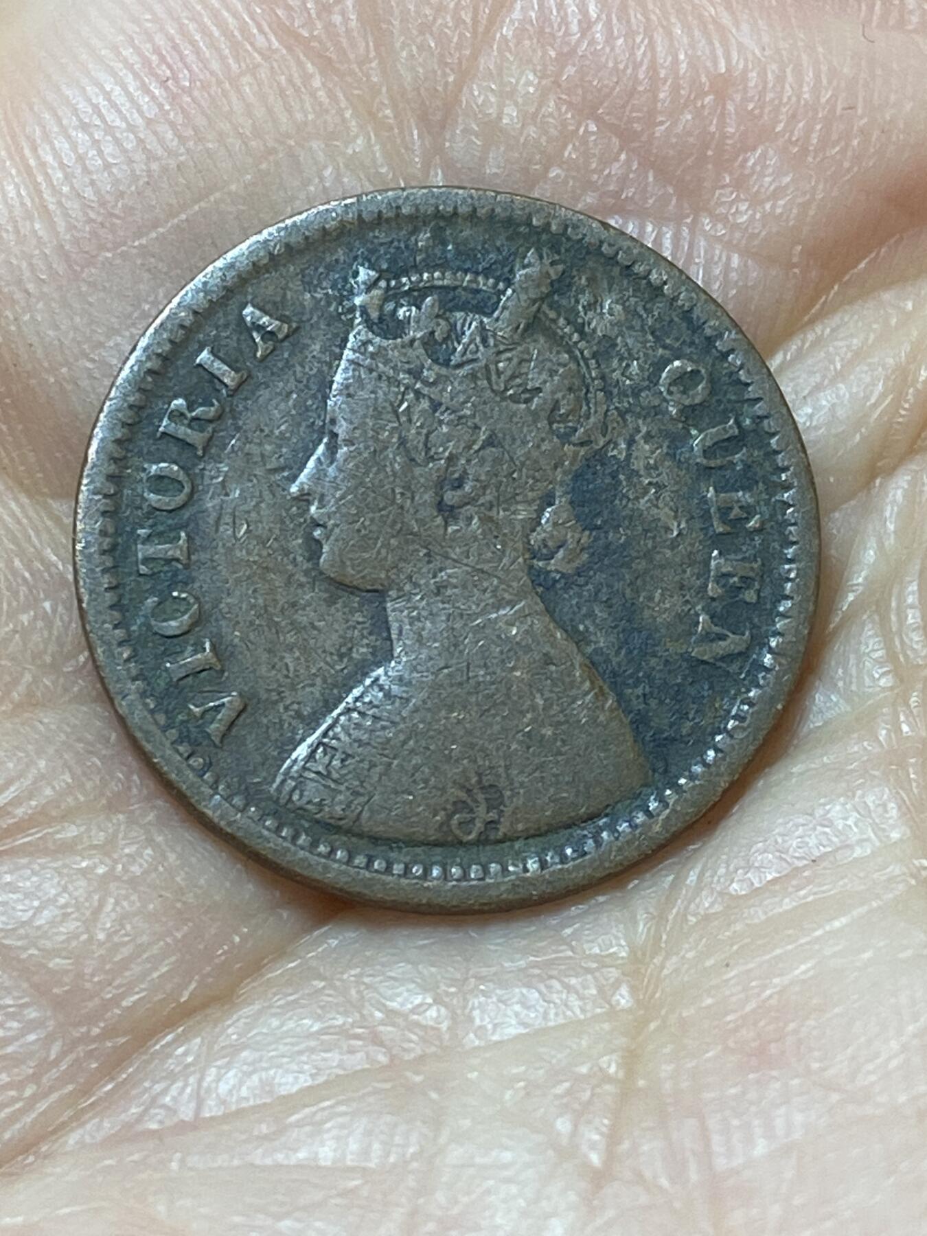 2026年第二十场(总第一百八十九场）外国好品散币场(免佣金) 英属印度1863年1/2派斯(维多利亚女王中年带冠)