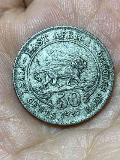 2026年第二十场(总第一百八十九场）外国好品散币场(免佣金) - 英属东非1937年50分银币(乔治六世加冕年，第一版首发年，H标喜敦厂造，250银)