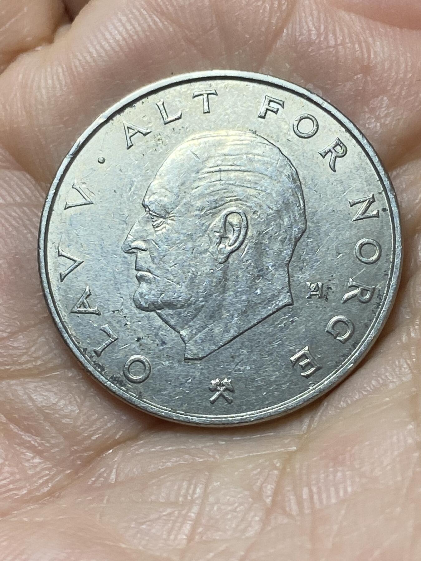 2026年第二十场(总第一百八十九场）外国好品散币场(免佣金) 挪威🇳🇴1977年1克朗(奥拉夫五世第二套，AB标)