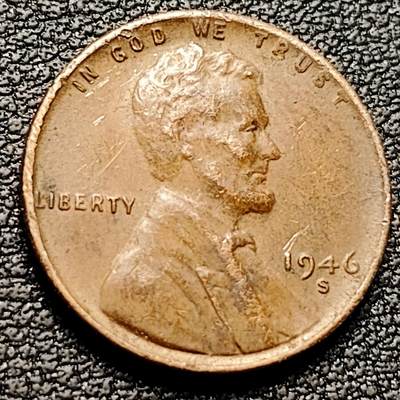 泉币菌-第181场- 精品福利场 - 1946年 S版 美国1美分青铜币 林肯总统 麦穗版 19mm