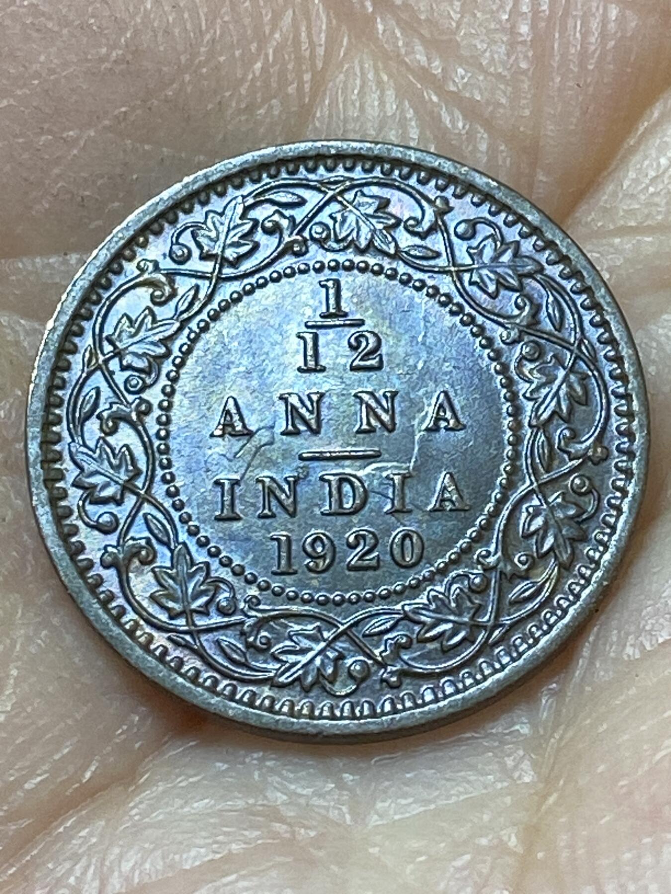 2026年第二十场(总第一百八十九场）外国好品散币场(免佣金) 英属印度1920年1/12安娜(乔治五世时期，c版加尔各答造)