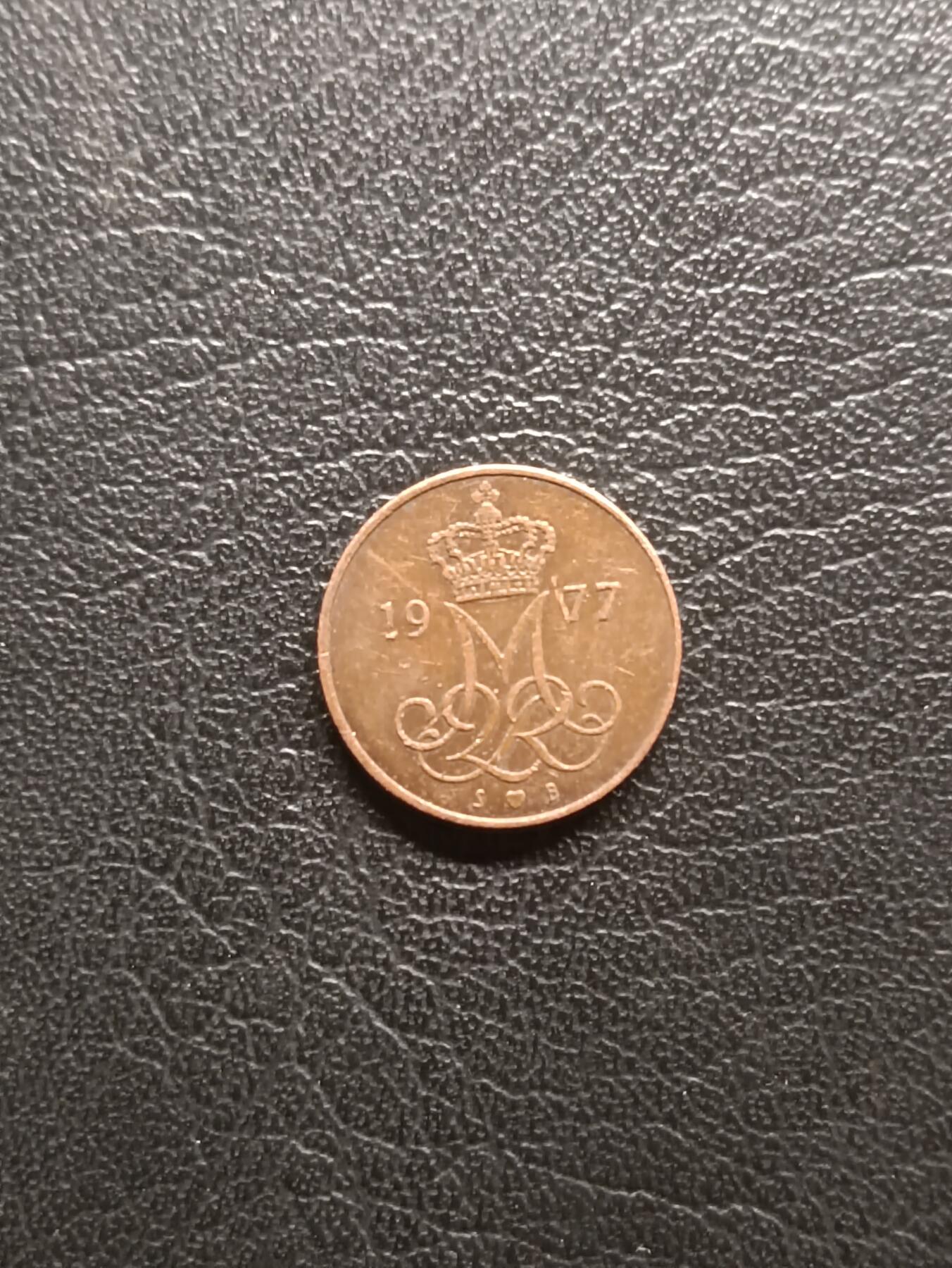 荟藏特别场次第一期——“社长的钢镚堆” 丹麦1977年5欧尔 玛格丽特二世女王SB版 铁镀铜制