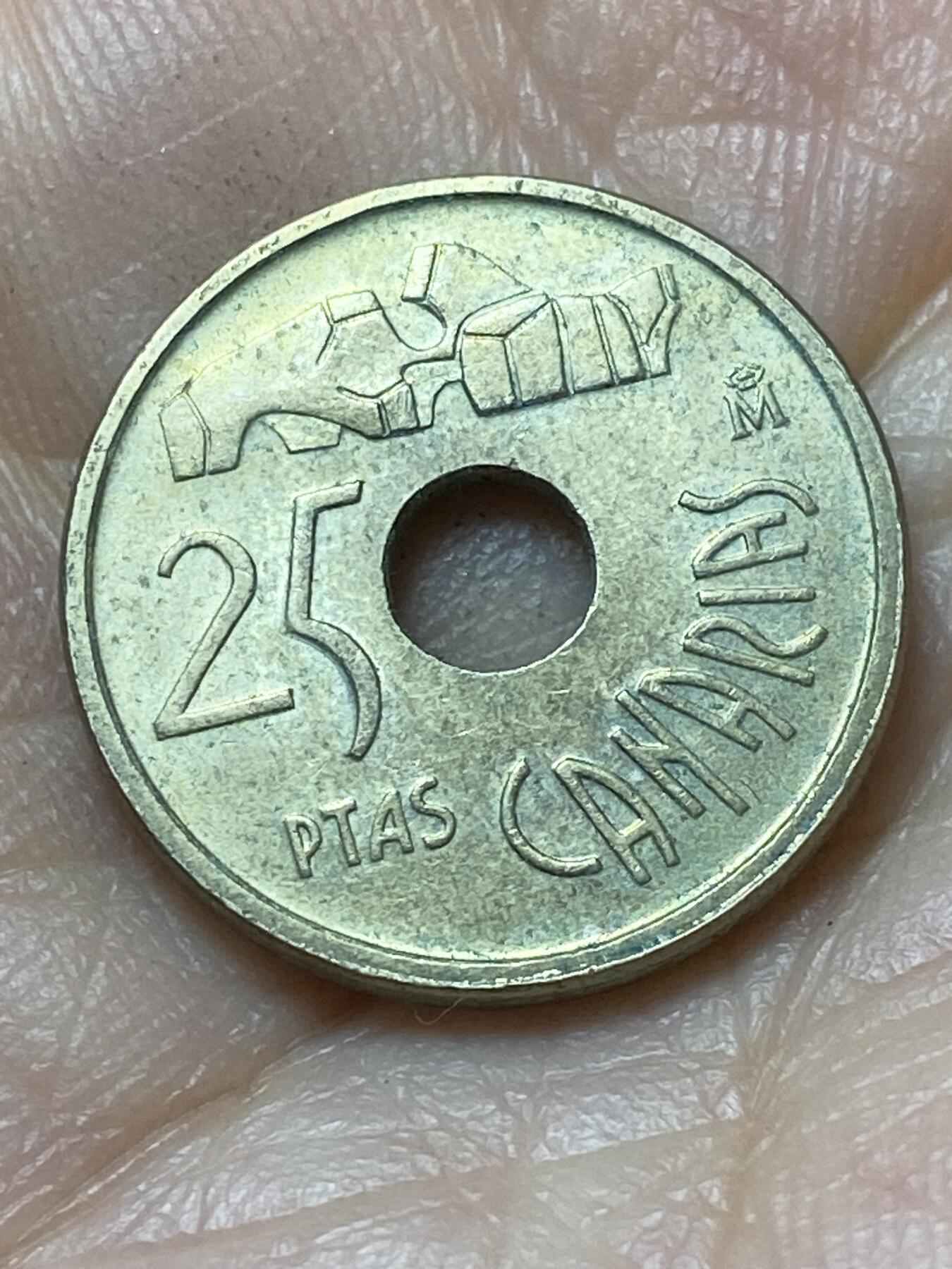 2026年第二十场(总第一百八十九场）外国好品散币场(免佣金) 西班牙🇪🇸1994年25比塞塔(加那利群岛纪念币)