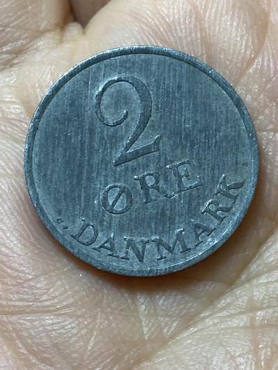 2026年第二十场(总第一百八十九场）外国好品散币场(免佣金) - 丹麦🇩🇰1963年2欧尔(弗雷德里克九世第二版，C;S版)
