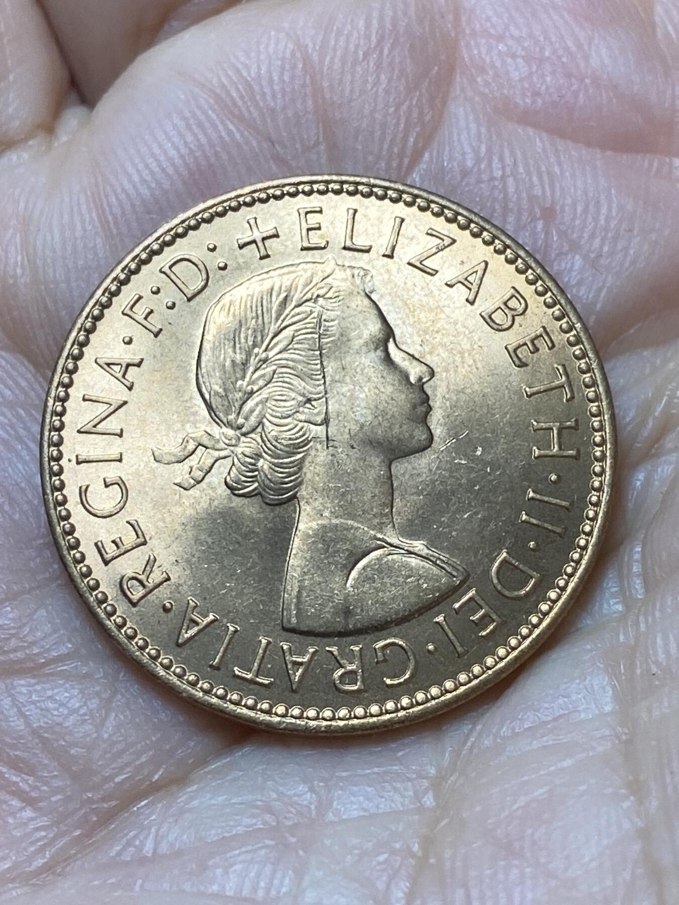 2026年第二十场(总第一百八十九场）外国好品散币场(免佣金) 原光好品–英国🇬🇧1967年1/2便士(伊丽莎白二世青年桂冠第二版，普制币关门年)