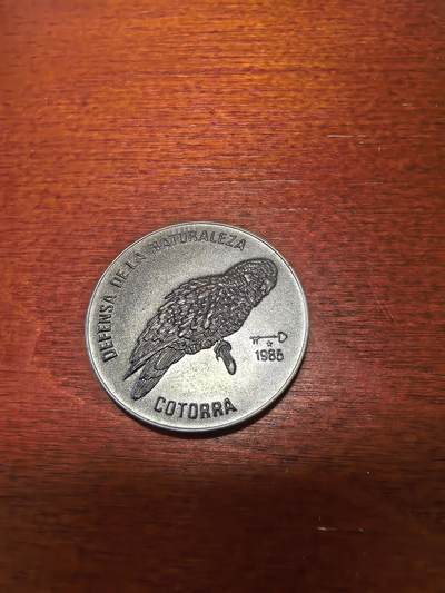 长老汇马年精选第四场拍卖 - 1985古巴鹦鹉1比索铜镍币，3000枚