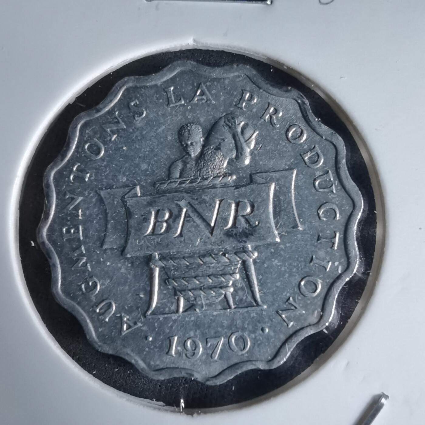 沼泽如烟--第988场 卢旺达1970年2法郎