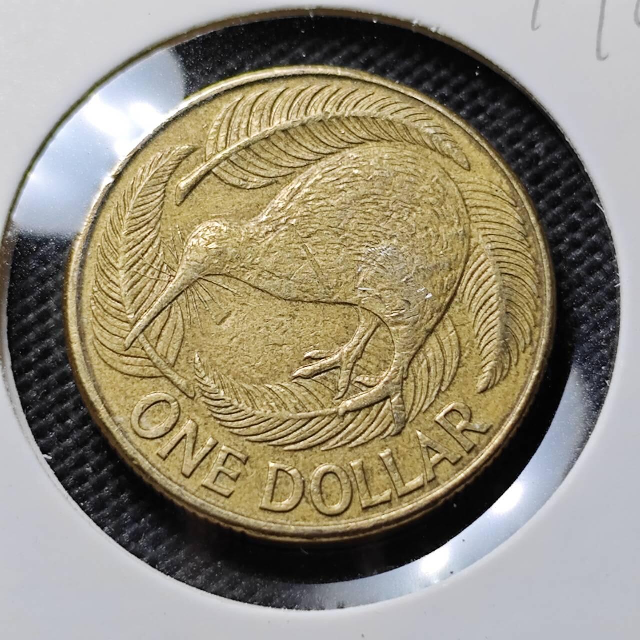 KK钱币收藏小铺  第394期  2月预留时间 周末发货  1990新西兰1元