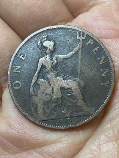 2026年第二十场(总第一百八十九场）外国好品散币场(免佣金) - 英国🇬🇧1901年1便士(维多利亚女王逝世年，老年披纱关门年)