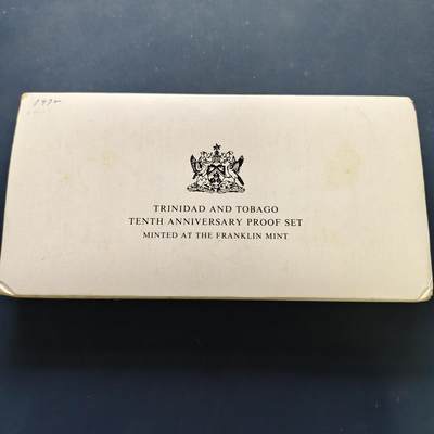 【全场包邮】纯粹捡漏拍501场 - 特立尼达和多巴哥1972年独立十周年纪念版官方精制套币-无银币+原盒